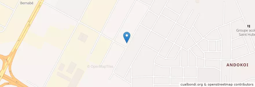 Mapa de ubicacion de Eglise Apostolique du Christ en コートジボワール, アビジャン, Yopougon.