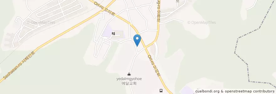 Mapa de ubicacion de 빽다방 en Corée Du Sud, Séoul, 구로구, 오류2동.