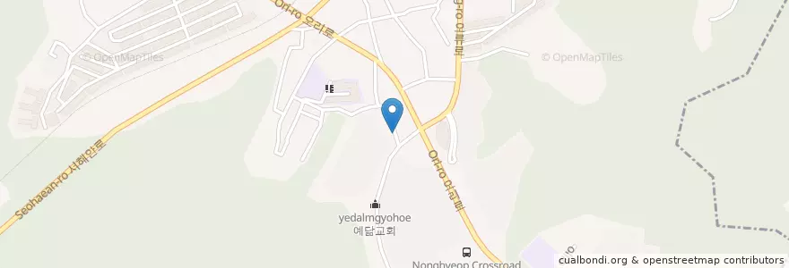 Mapa de ubicacion de 채선당 en Corée Du Sud, Séoul, 구로구, 오류2동.