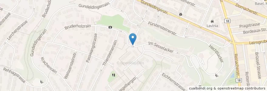 Mapa de ubicacion de IWB Ladestation en Switzerland, Basel-Stadt, Basel.
