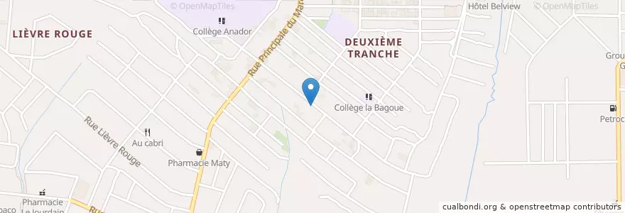 Mapa de ubicacion de Maquis en Costa D'Avorio, Abidjan, Yopougon.