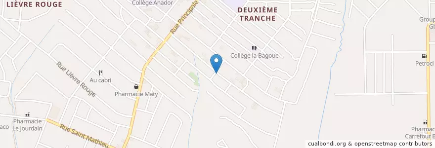 Mapa de ubicacion de Mission pour l'évangélisation et la renouvellement de l'esprit en ساحل عاج, آبیجان, Yopougon.