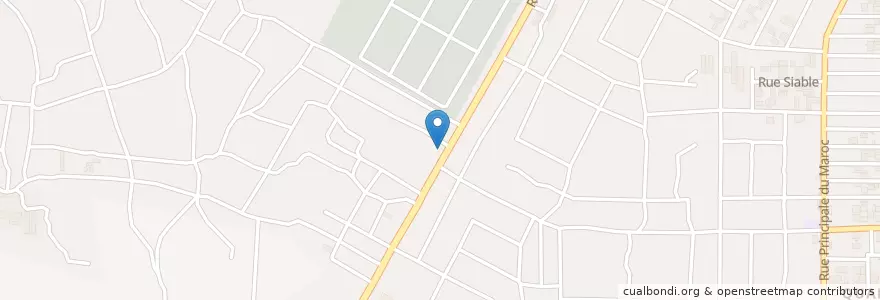 Mapa de ubicacion de Restaurant chez Rock en 코트디부아르, 아비장, Yopougon.