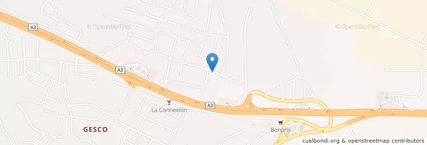 Mapa de ubicacion de Buvette en コートジボワール, アビジャン, Yopougon.