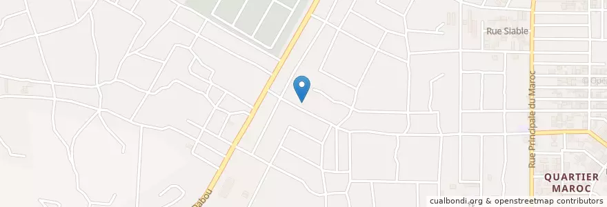 Mapa de ubicacion de Kiosque en 科特迪瓦, 阿比让, Yopougon.