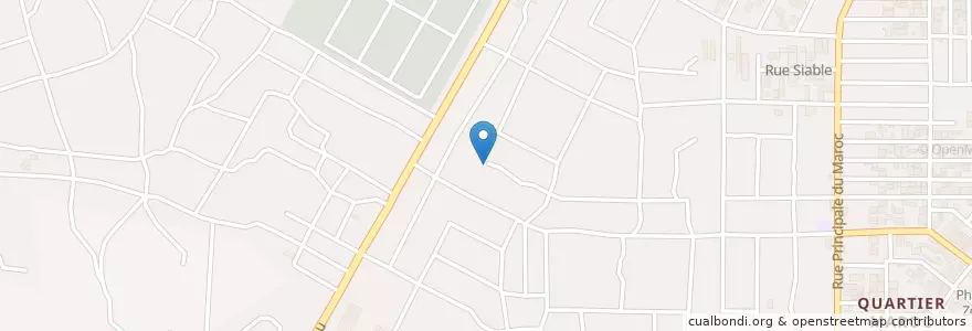Mapa de ubicacion de Mosquée en 科特迪瓦, 阿比让, Yopougon.