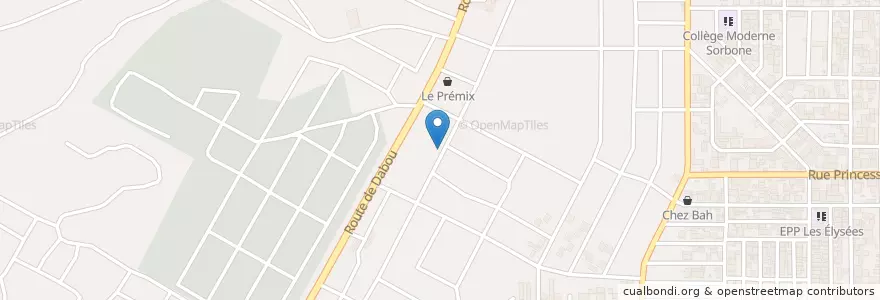 Mapa de ubicacion de Eglise Evangélique en 科特迪瓦, 阿比让, Yopougon.