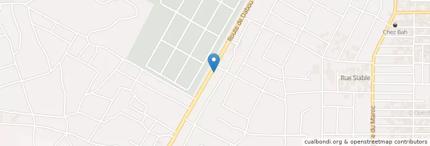 Mapa de ubicacion de Vétérinaire en 科特迪瓦, 阿比让, Yopougon.