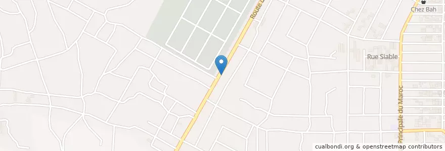 Mapa de ubicacion de Kiosque en 科特迪瓦, 阿比让, Yopougon.