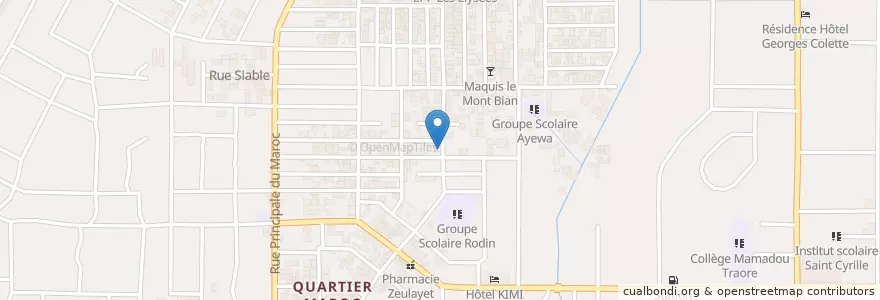 Mapa de ubicacion de American bar en Кот-Д’Ивуар, Абиджан, Yopougon.
