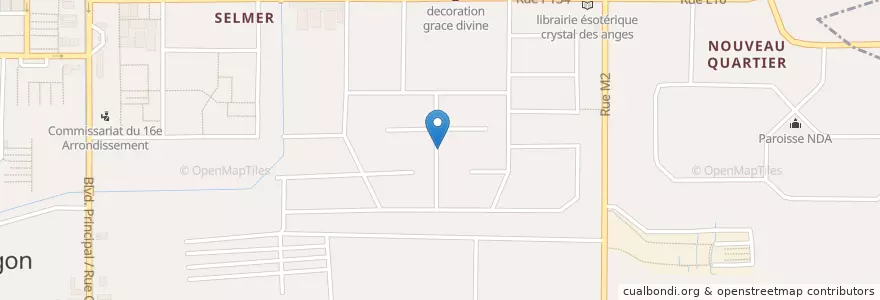 Mapa de ubicacion de Clinique Medicale Jean et Marie en コートジボワール, アビジャン, Yopougon.