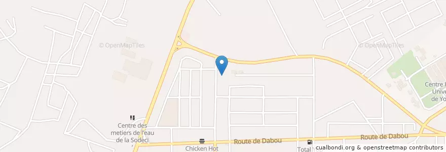 Mapa de ubicacion de Restaurant en Ivory Coast, Abidjan, Yopougon.