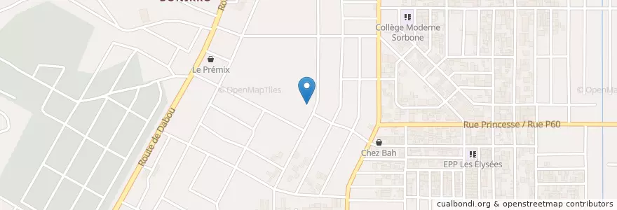Mapa de ubicacion de Groupe Scolaire le pédagogue en Costa Do Marfim, Abidjan, Yopougon.