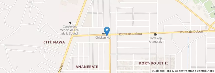 Mapa de ubicacion de Auto-ecole en ساحل عاج, آبیجان, Yopougon.