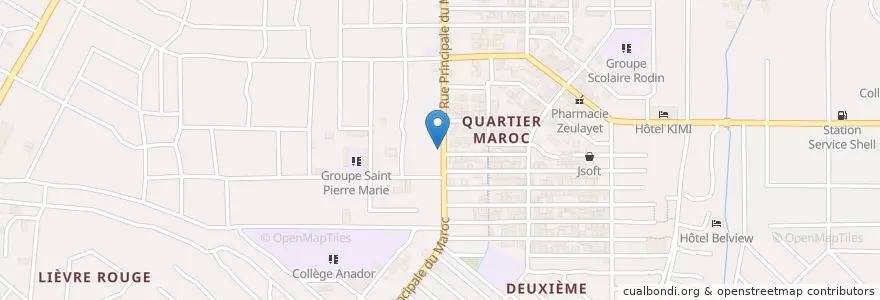 Mapa de ubicacion de Bar en ساحل عاج, آبیجان, Yopougon.