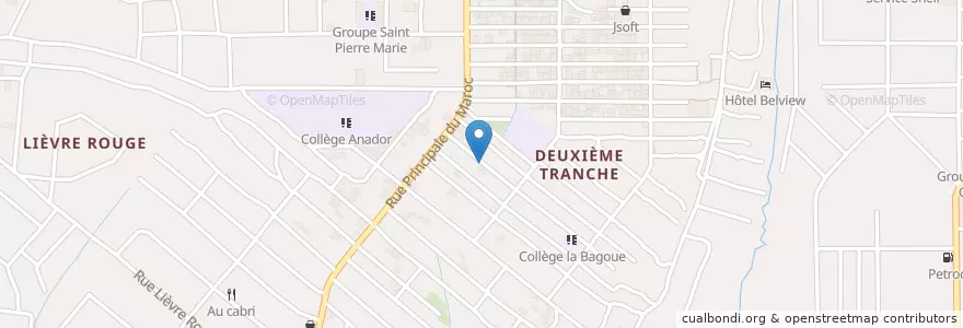 Mapa de ubicacion de Maquis la kashette en Ivoorkust, Abidjan, Yopougon.