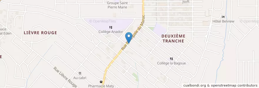 Mapa de ubicacion de Restaurant-Maquis la boussole en Elfenbeinküste, Abidjan, Yopougon.