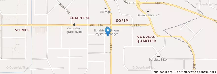 Mapa de ubicacion de Atlas Assurance en Costa Do Marfim, Abidjan, Yopougon.