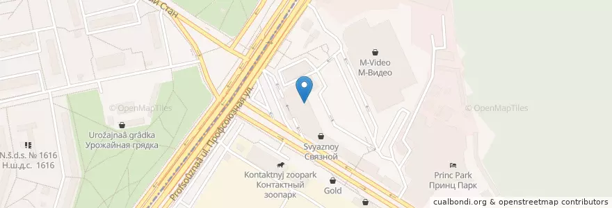 Mapa de ubicacion de Mr. croissant en Rusia, Центральный Федеральный Округ, Москва, Юго-Западный Административный Округ, Район Ясенево.