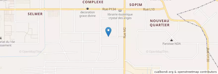Mapa de ubicacion de Centre Medico Le beau jour en コートジボワール, アビジャン, Yopougon.