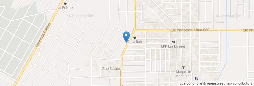Mapa de ubicacion de Bar Playstore en Elfenbeinküste, Abidjan, Yopougon.