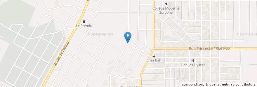 Mapa de ubicacion de Mobil Money en 코트디부아르, 아비장, Yopougon.