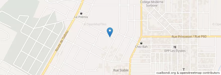 Mapa de ubicacion de Maquis en 科特迪瓦, 阿比让, Yopougon.