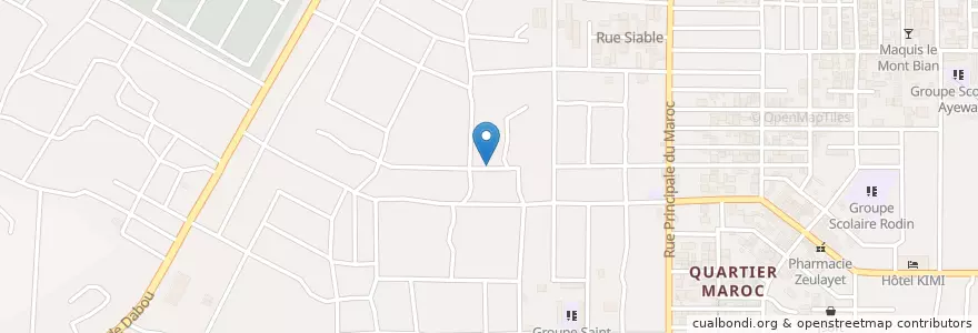 Mapa de ubicacion de Garbadrome en 코트디부아르, 아비장, Yopougon.