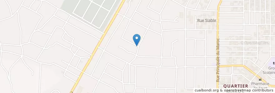 Mapa de ubicacion de Kiosque en Costa D'Avorio, Abidjan, Yopougon.