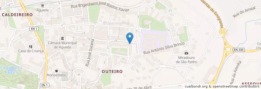 Mapa de ubicacion de Telepizza en 葡萄牙, Aveiro, Centro, Baixo Vouga, Águeda, Águeda E Borralha.