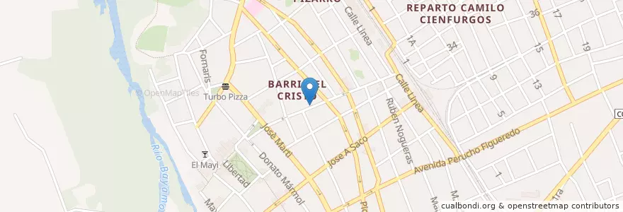 Mapa de ubicacion de Restaurante San Carlos en Kuba, Granma, Bayamo, Ciudad De Bayamo.