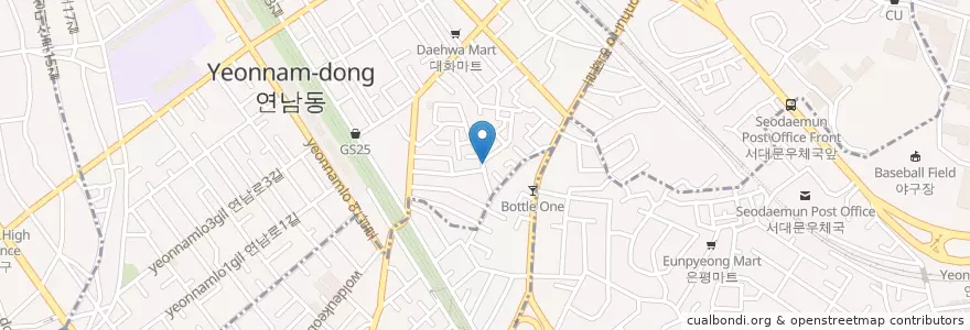 Mapa de ubicacion de Slow Cali en کره جنوبی, سئول, 마포구.
