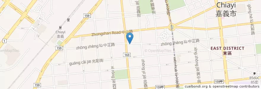 Mapa de ubicacion de GENT CAKE 油頭雞蛋糕 YOUR STORE en Taiwan, 臺灣省, 嘉義市, 嘉義縣, 西區.
