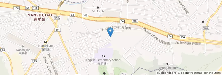 Mapa de ubicacion de 秀士里資源回收場 en Taiwan, 新北市, 中和區.
