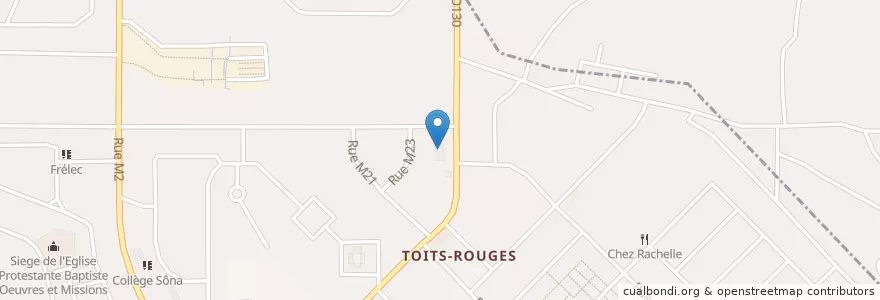 Mapa de ubicacion de Bureau de Poste de Toits-Rouge en Кот-Д’Ивуар, Абиджан, Yopougon.