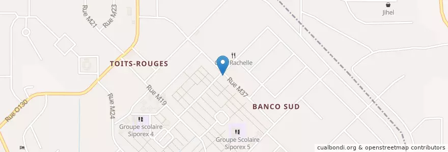 Mapa de ubicacion de Kiosque en Ivory Coast, Abidjan, Yopougon.