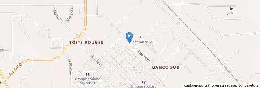 Mapa de ubicacion de Cybercafé en ساحل عاج, آبیجان, Yopougon.
