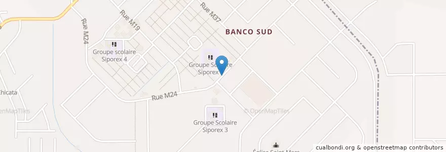 Mapa de ubicacion de Bank Of Africa en Costa D'Avorio, Abidjan, Yopougon.