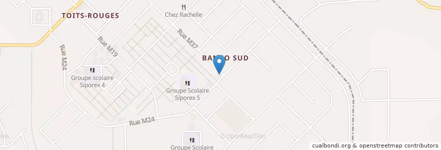 Mapa de ubicacion de Restaurant Plein Air en Côte D'Ivoire, Abidjan, Yopougon.
