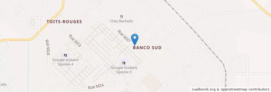 Mapa de ubicacion de Orange Money en Costa D'Avorio, Abidjan, Yopougon.
