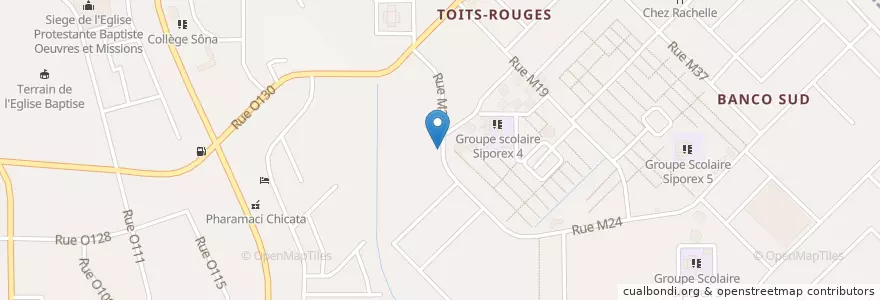 Mapa de ubicacion de Buvette en 科特迪瓦, 阿比让, Yopougon.