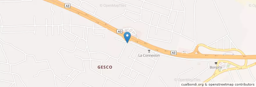 Mapa de ubicacion de Gare routière en Costa De Marfil, Abiyán, Yopougon.