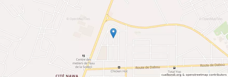 Mapa de ubicacion de Cyber café en Кот-Д’Ивуар, Абиджан, Yopougon.