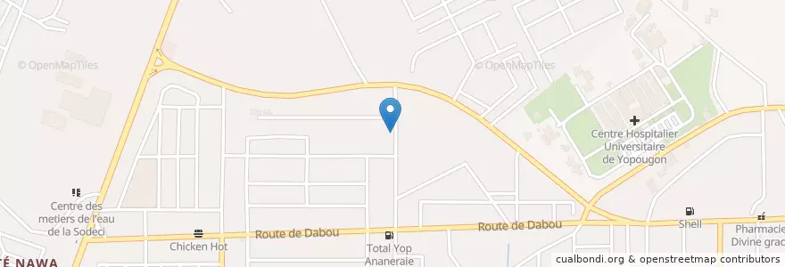 Mapa de ubicacion de Mobil money en ساحل عاج, آبیجان, Yopougon.