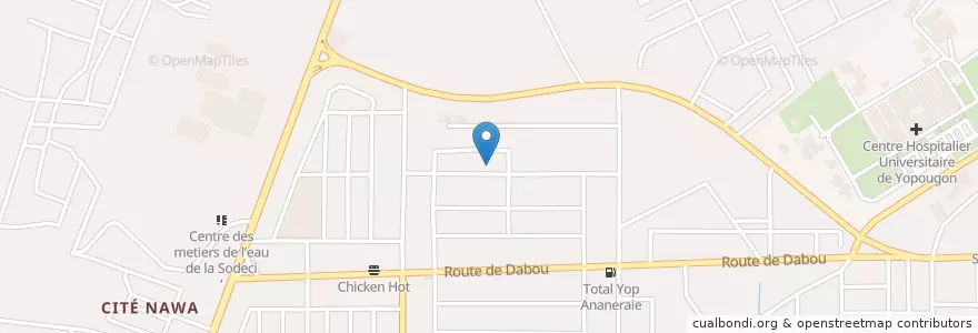 Mapa de ubicacion de Mission evangelique international de la nouvelle vie en jesuschrist en Elfenbeinküste, Abidjan, Yopougon.