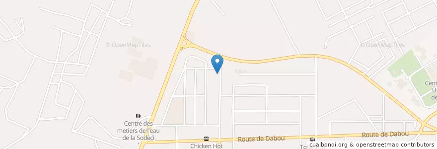 Mapa de ubicacion de Maquis en Costa Do Marfim, Abidjan, Yopougon.