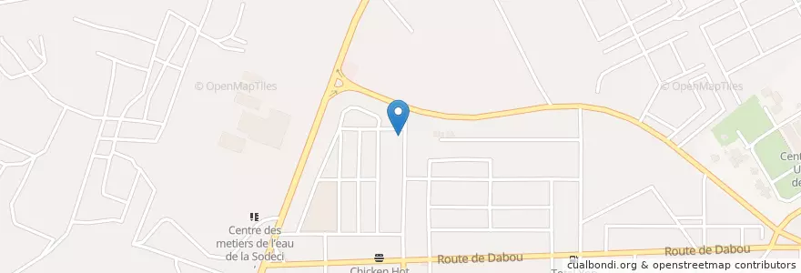 Mapa de ubicacion de Cefis caisse d'epargne et de financement social en Costa De Marfil, Abiyán, Yopougon.