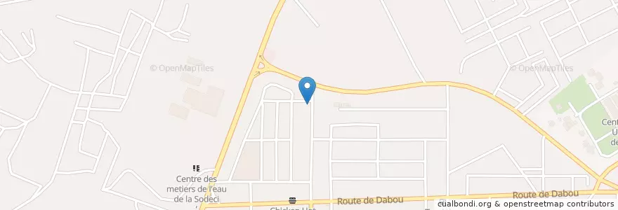Mapa de ubicacion de Maquis resto quai 7 en Fildişi Sahili, Abican, Yopougon.
