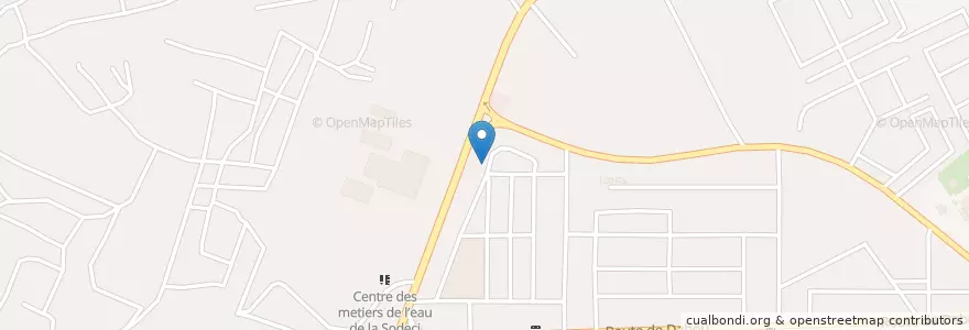 Mapa de ubicacion de Restaurant africain en Ivoorkust, Abidjan, Yopougon.