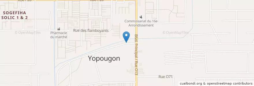 Mapa de ubicacion de Buvette Traditionnelle en 코트디부아르, 아비장, Yopougon.